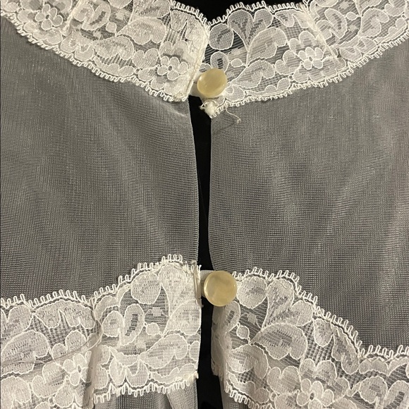 Elegant White Lace Trim Nightgown new with tags - Picture 4 of 5